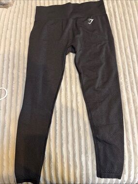 Gymshark Black Leggings with Subtle Logo
